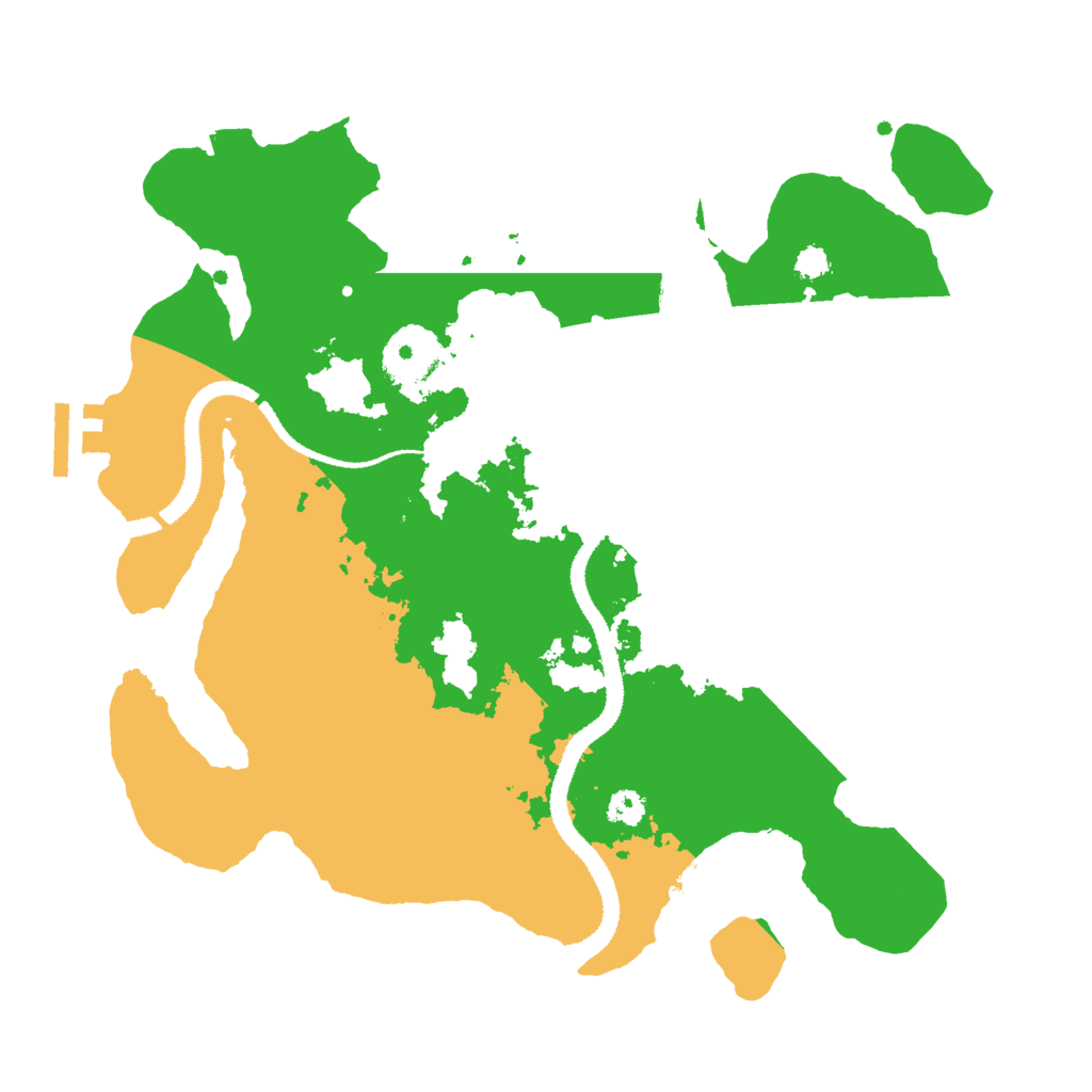 Biome Rust Map: Procedural Map, Size: 3000, Seed: 10711