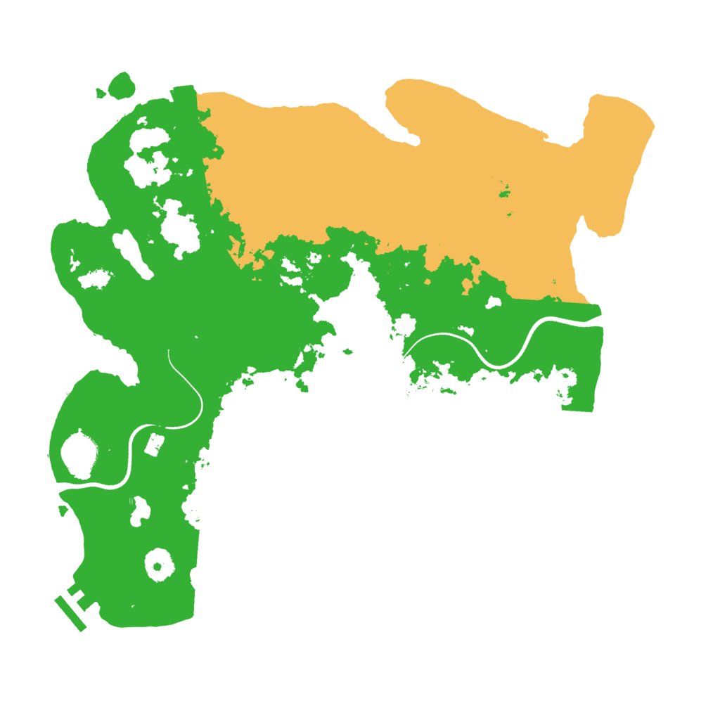 Biome Rust Map: Procedural Map, Size: 3500, Seed: 1619697472