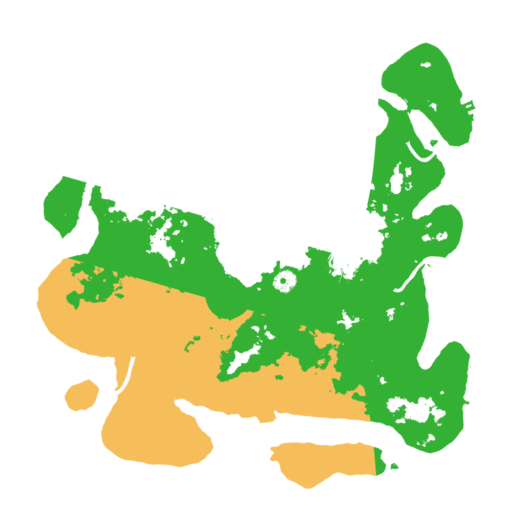 Biome Rust Map: Procedural Map, Size: 3500, Seed: 18785570