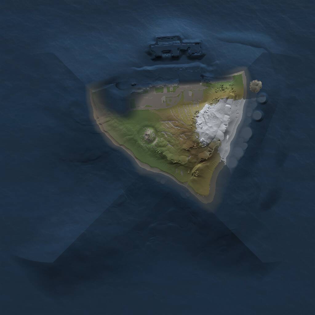 Rust Map: Procedural Map, Size: 1000, Seed: 218072144, 2 Monuments