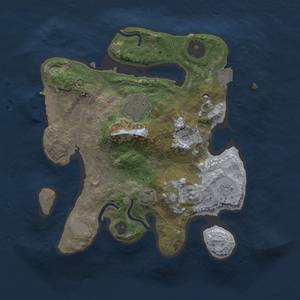 Thumbnail Rust Map: Procedural Map, Size: 2500, Seed: 361695049, 8 Monuments