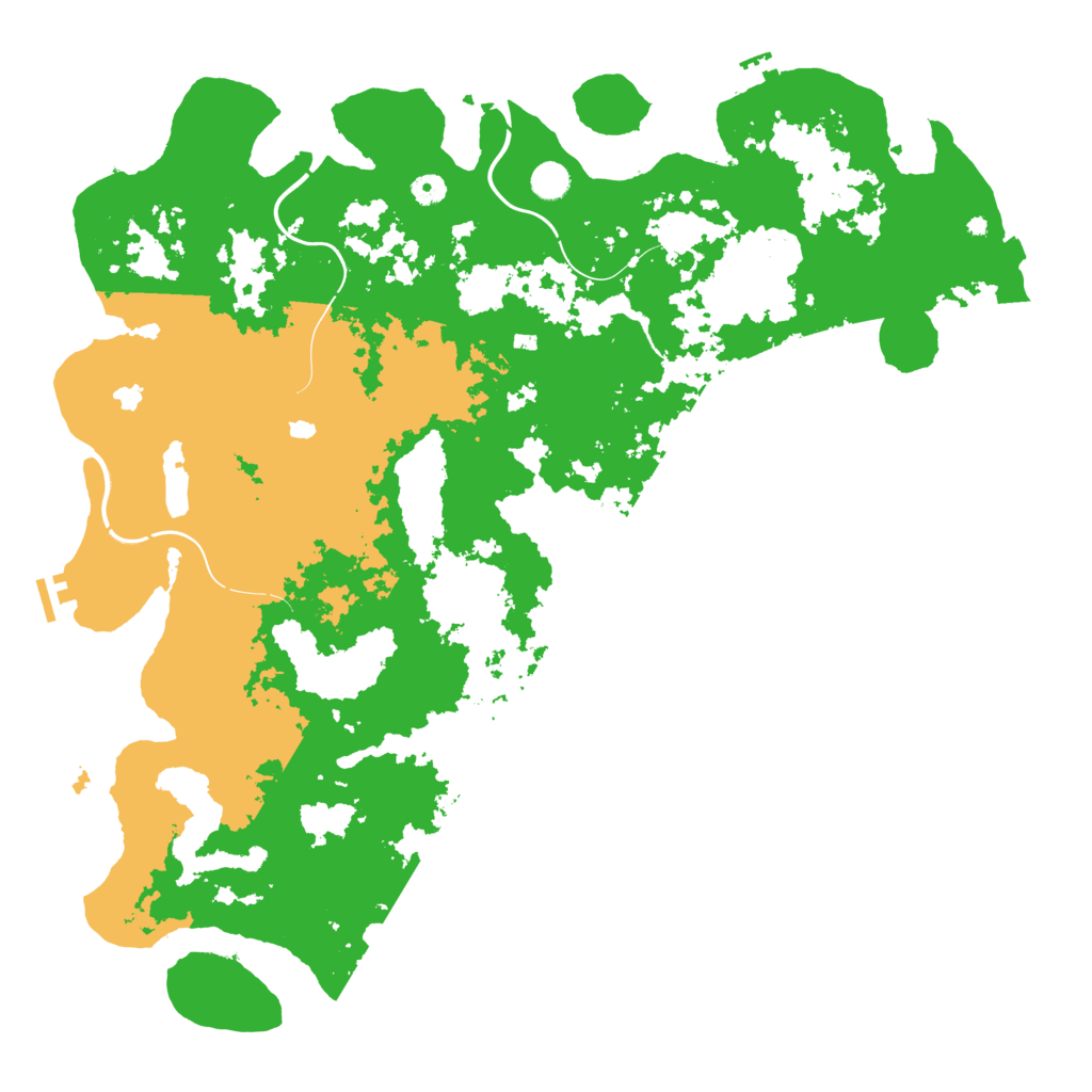 Biome Rust Map: Procedural Map, Size: 5000, Seed: 132024