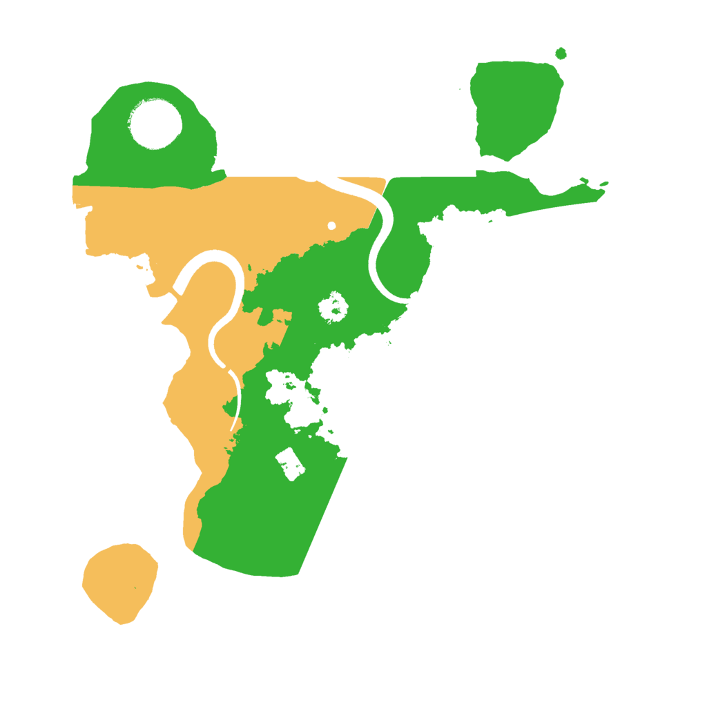 Biome Rust Map: Procedural Map, Size: 2500, Seed: 250224