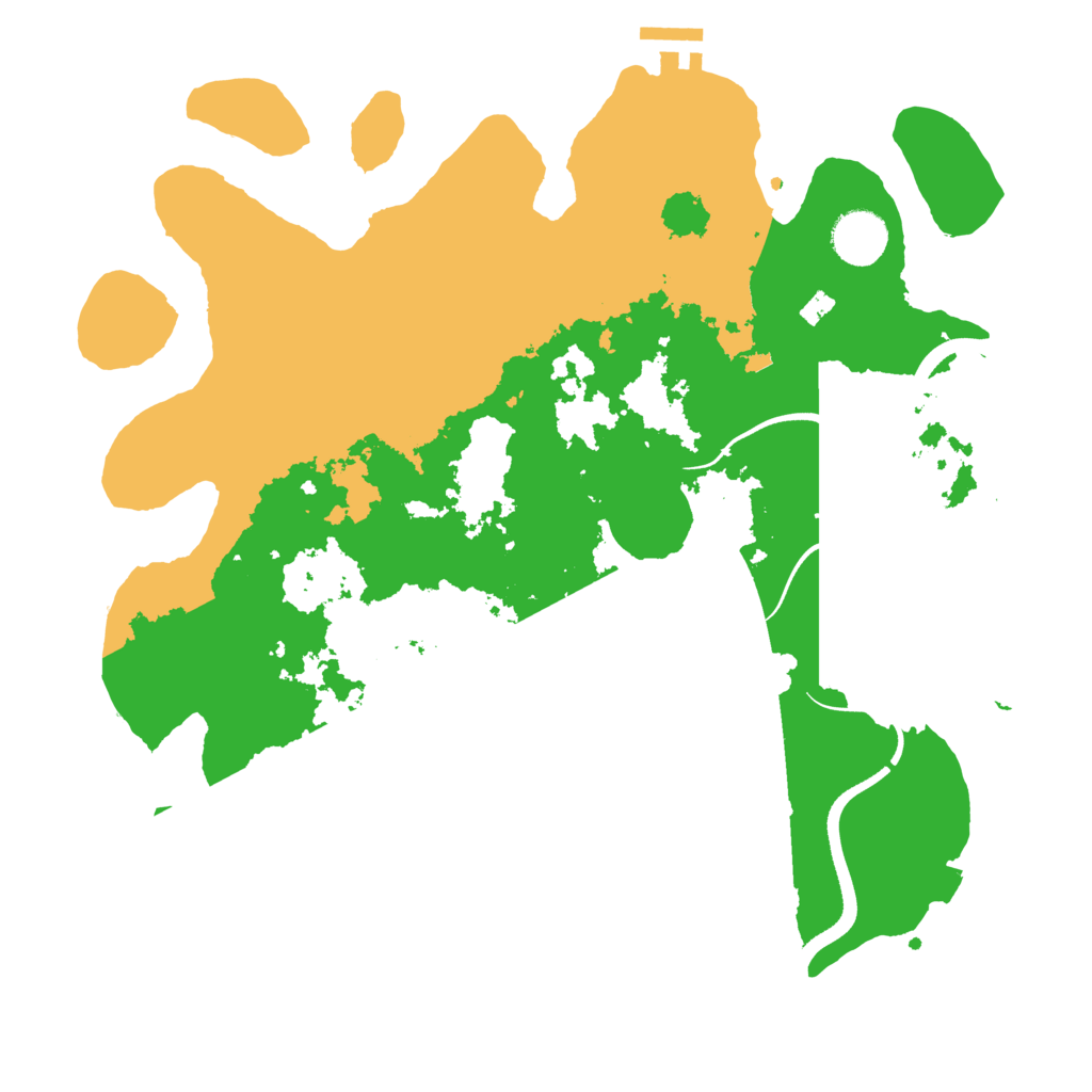 Biome Rust Map: Procedural Map, Size: 3500, Seed: 1886066745