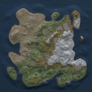 Thumbnail Rust Map: Procedural Map, Size: 3500, Seed: 1549190087, 16 Monuments