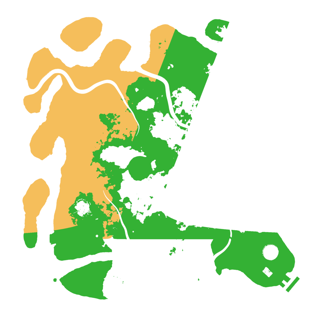 Biome Rust Map: Procedural Map, Size: 3600, Seed: 907136584