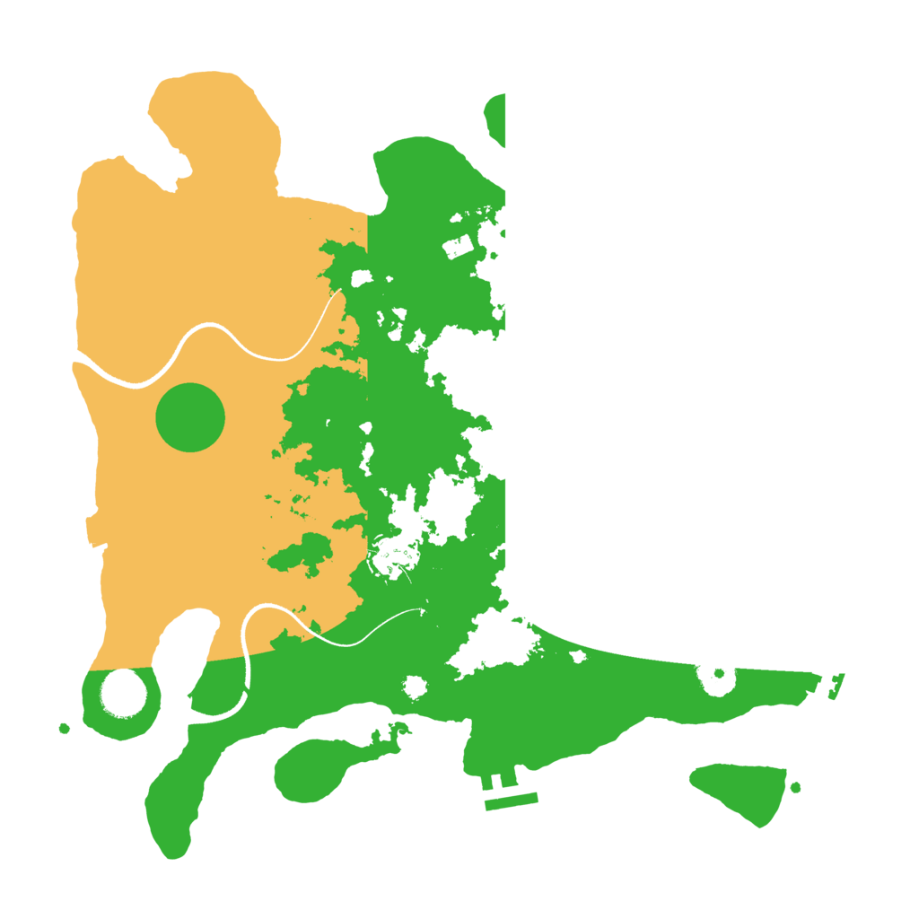 Biome Rust Map: Procedural Map, Size: 3500, Seed: 957001048