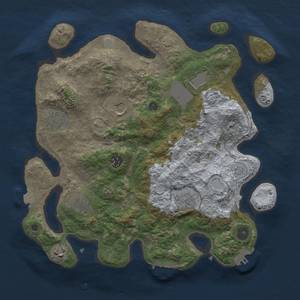 Thumbnail Rust Map: Procedural Map, Size: 3500, Seed: 2145472550, 16 Monuments