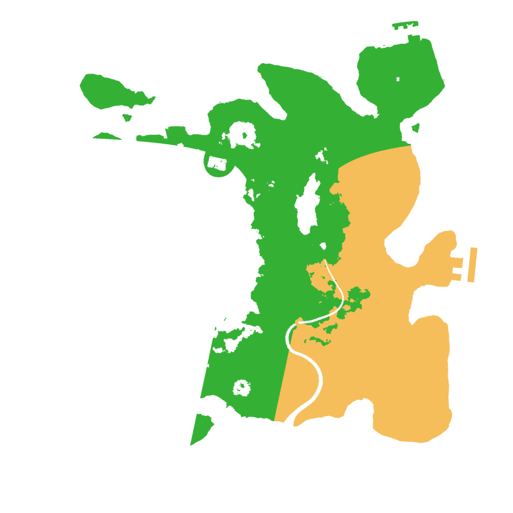 Biome Rust Map: Procedural Map, Size: 3000, Seed: 79729