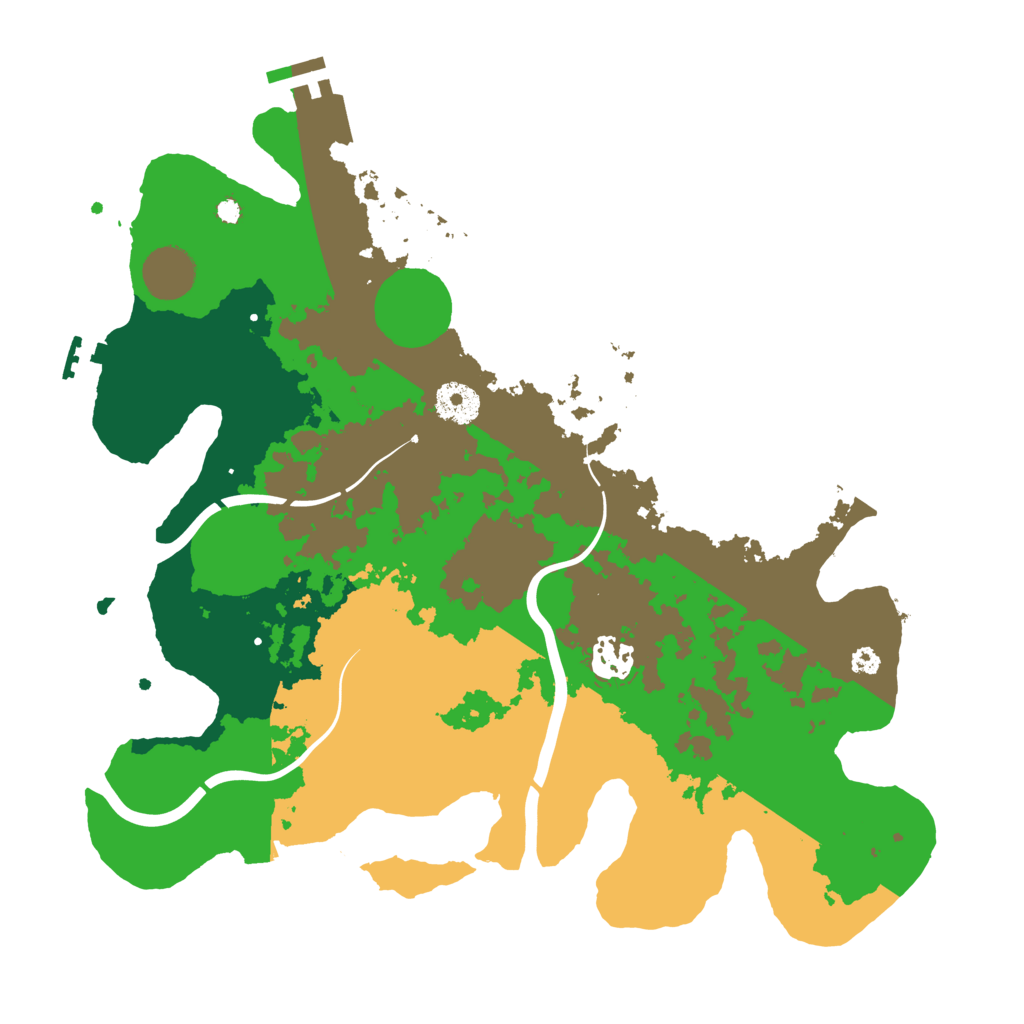 Biome Rust Map: Procedural Map, Size: 3500, Seed: 1989621689
