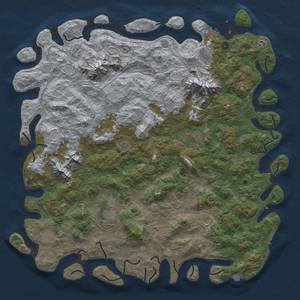 Thumbnail Rust Map: Procedural Map, Size: 6000, Seed: 563252, 19 Monuments