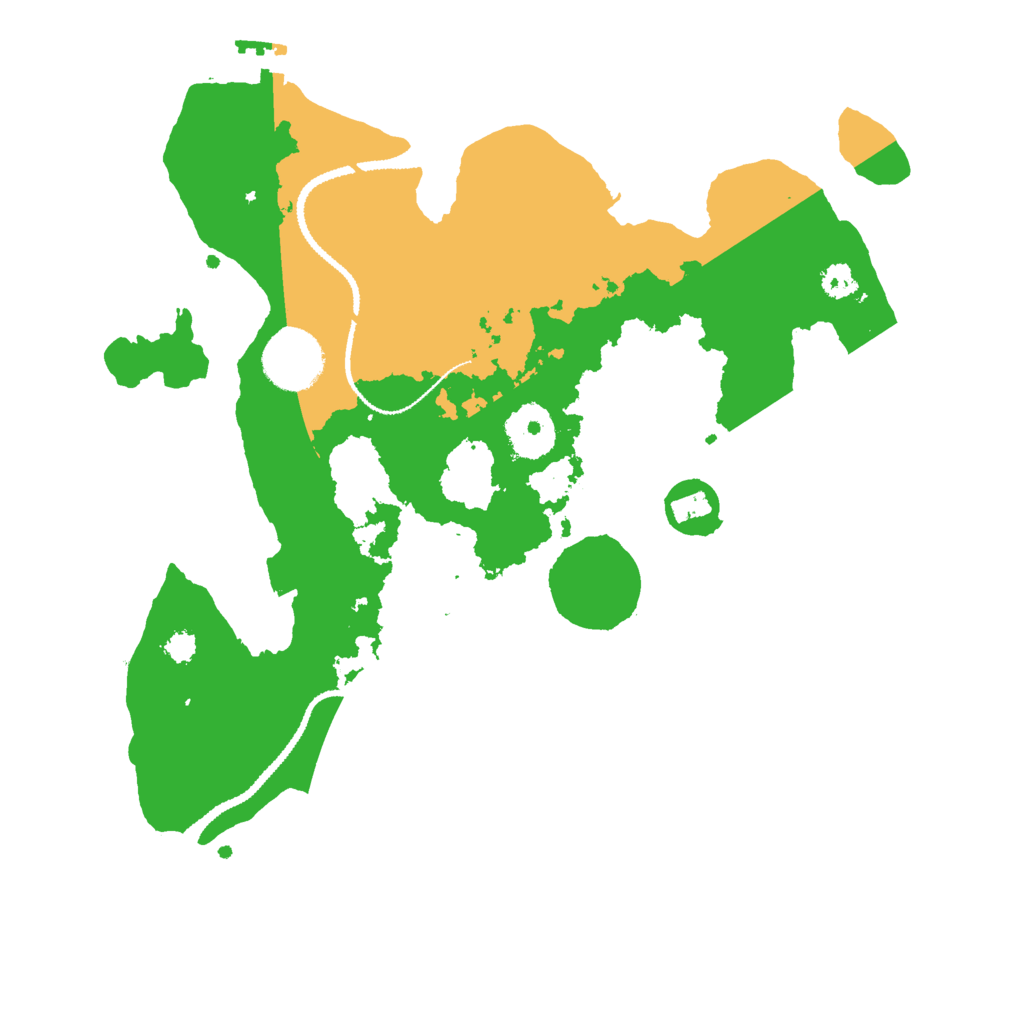 Biome Rust Map: Procedural Map, Size: 3000, Seed: 3201