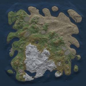 Thumbnail Rust Map: Procedural Map, Size: 4000, Seed: 2134237033, 18 Monuments