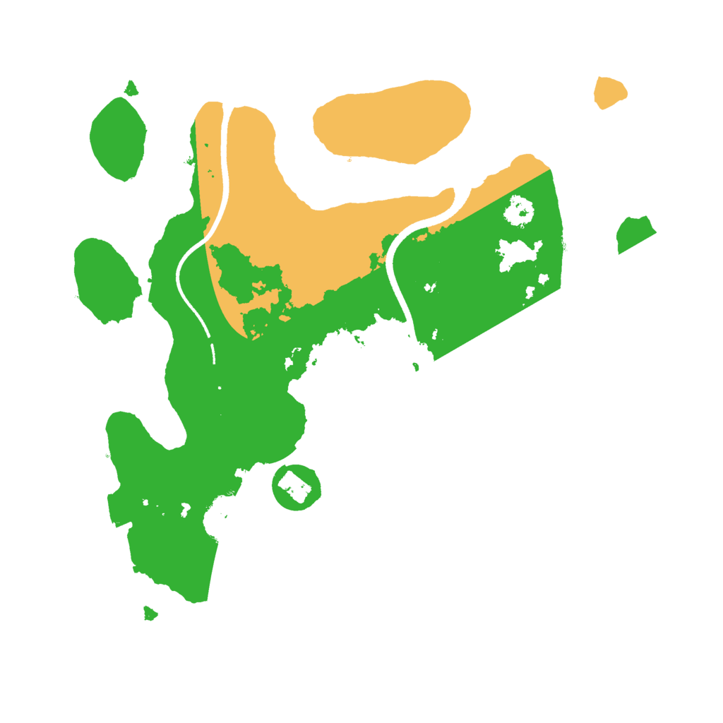 Biome Rust Map: Procedural Map, Size: 2500, Seed: 13002417