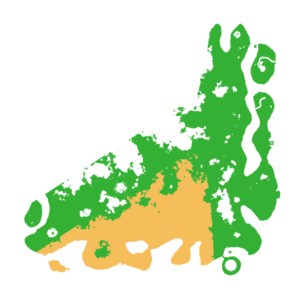 Biome Rust Map: Procedural Map, Size: 4500, Seed: 498011554