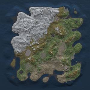 Thumbnail Rust Map: Procedural Map, Size: 3500, Seed: 73641, 17 Monuments