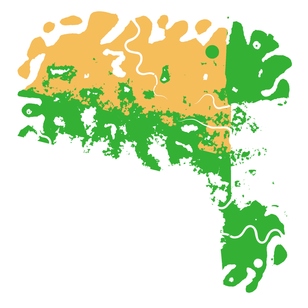 Biome Rust Map: Procedural Map, Size: 6000, Seed: 95760242