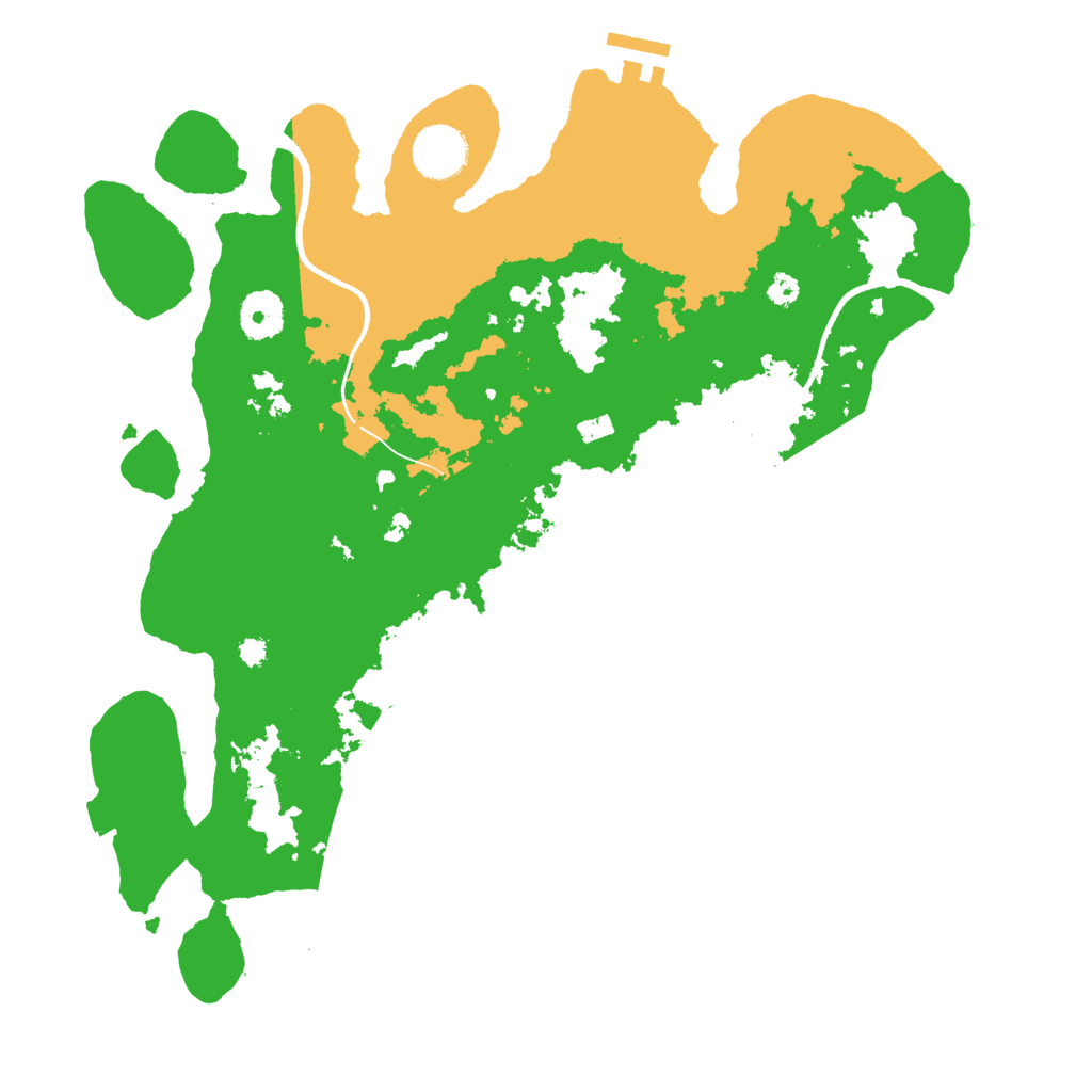 Biome Rust Map: Procedural Map, Size: 3500, Seed: 102426978