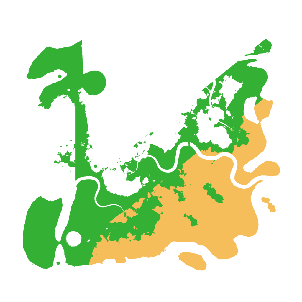 Biome Rust Map: Procedural Map, Size: 3500, Seed: 260224