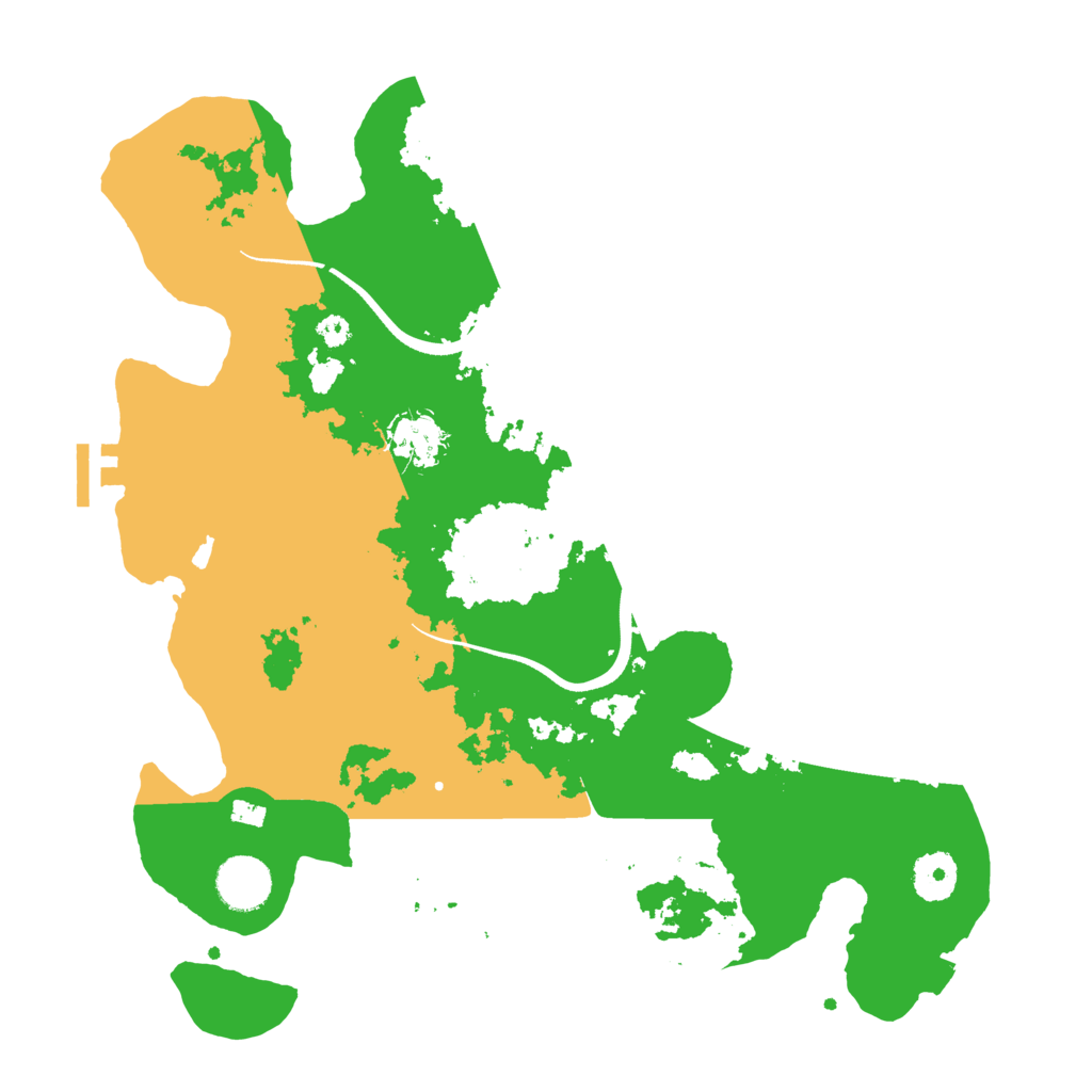 Biome Rust Map: Procedural Map, Size: 3500, Seed: 2314245
