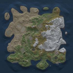Thumbnail Rust Map: Procedural Map, Size: 3750, Seed: 403802, 19 Monuments