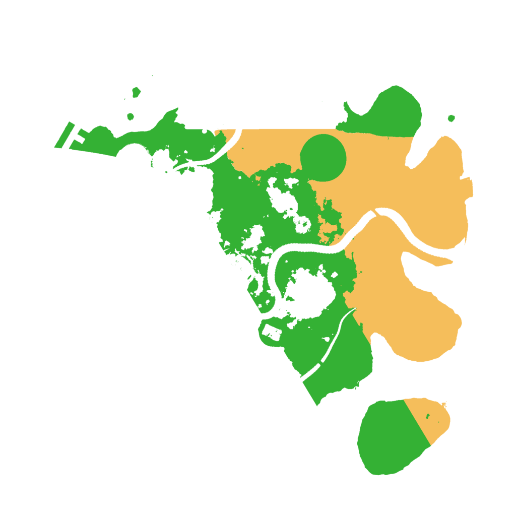 Biome Rust Map: Procedural Map, Size: 3000, Seed: 32339882