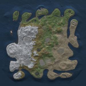 Thumbnail Rust Map: Procedural Map, Size: 3500, Seed: 871064771, 16 Monuments