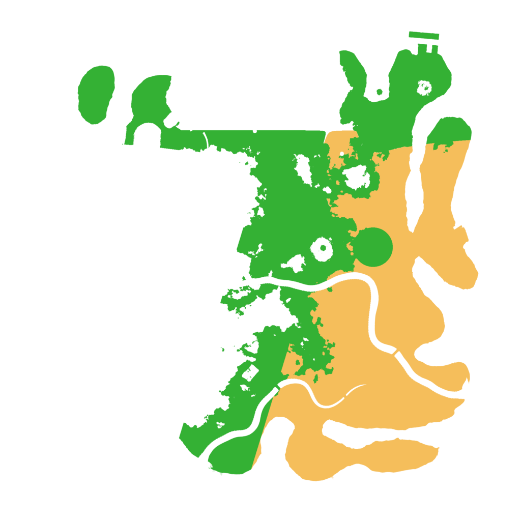 Biome Rust Map: Procedural Map, Size: 3500, Seed: 871064771