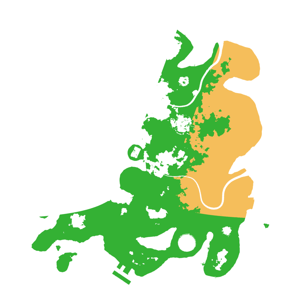 Biome Rust Map: Procedural Map, Size: 3000, Seed: 761927286