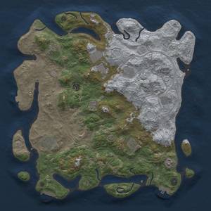 Thumbnail Rust Map: Procedural Map, Size: 4250, Seed: 1966, 18 Monuments