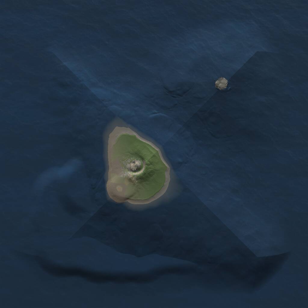 Rust Map: Procedural Map, Size: 1000, Seed: 2760357, 1 Monuments