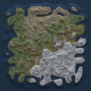 Thumbnail Rust Map: Procedural Map, Size: 4250, Seed: 464425051, 18 Monuments
