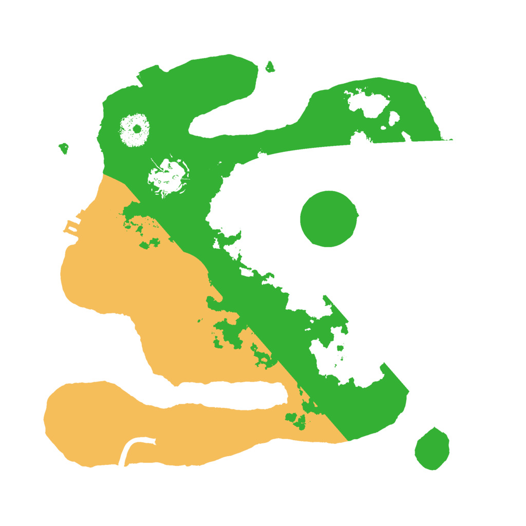 Biome Rust Map: Procedural Map, Size: 2500, Seed: 234322