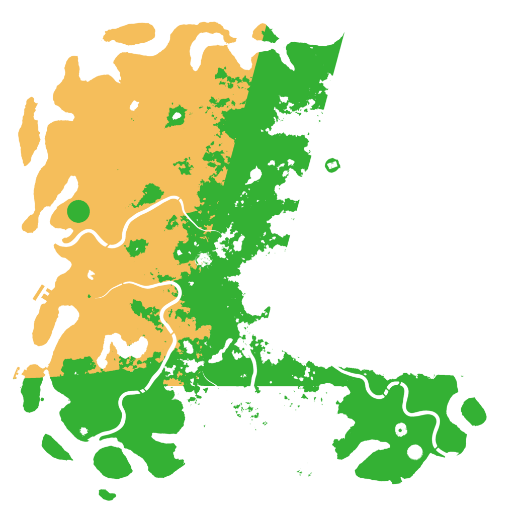 Biome Rust Map: Procedural Map, Size: 6000, Seed: 9446