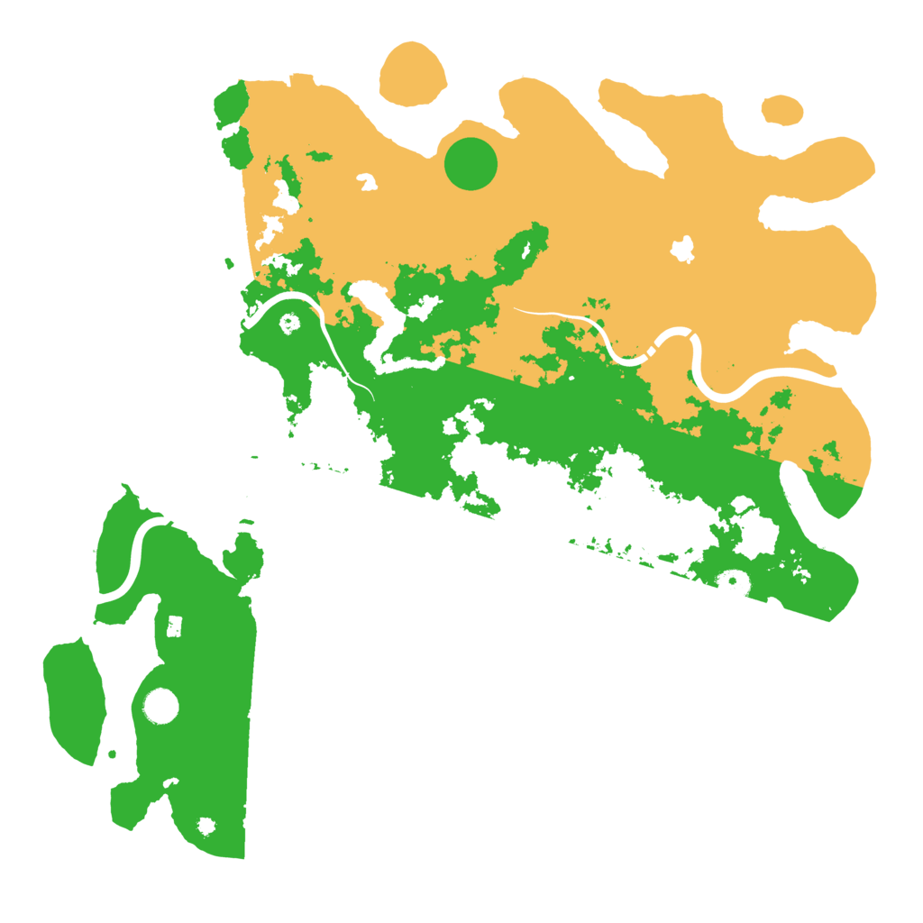 Biome Rust Map: Procedural Map, Size: 4600, Seed: 7099060