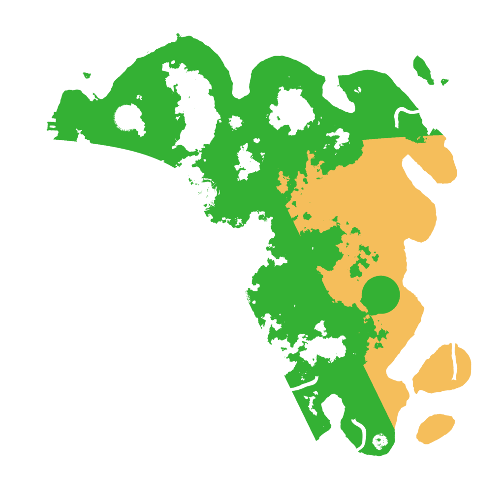Biome Rust Map: Procedural Map, Size: 3500, Seed: 9277