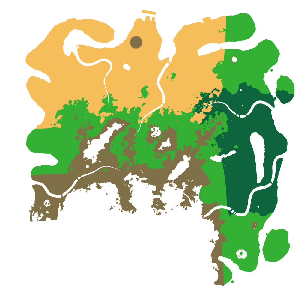 Biome Rust Map: Procedural Map, Size: 4400, Seed: 37966747