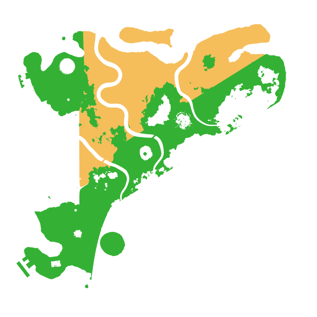 Biome Rust Map: Procedural Map, Size: 3600, Seed: 92413870