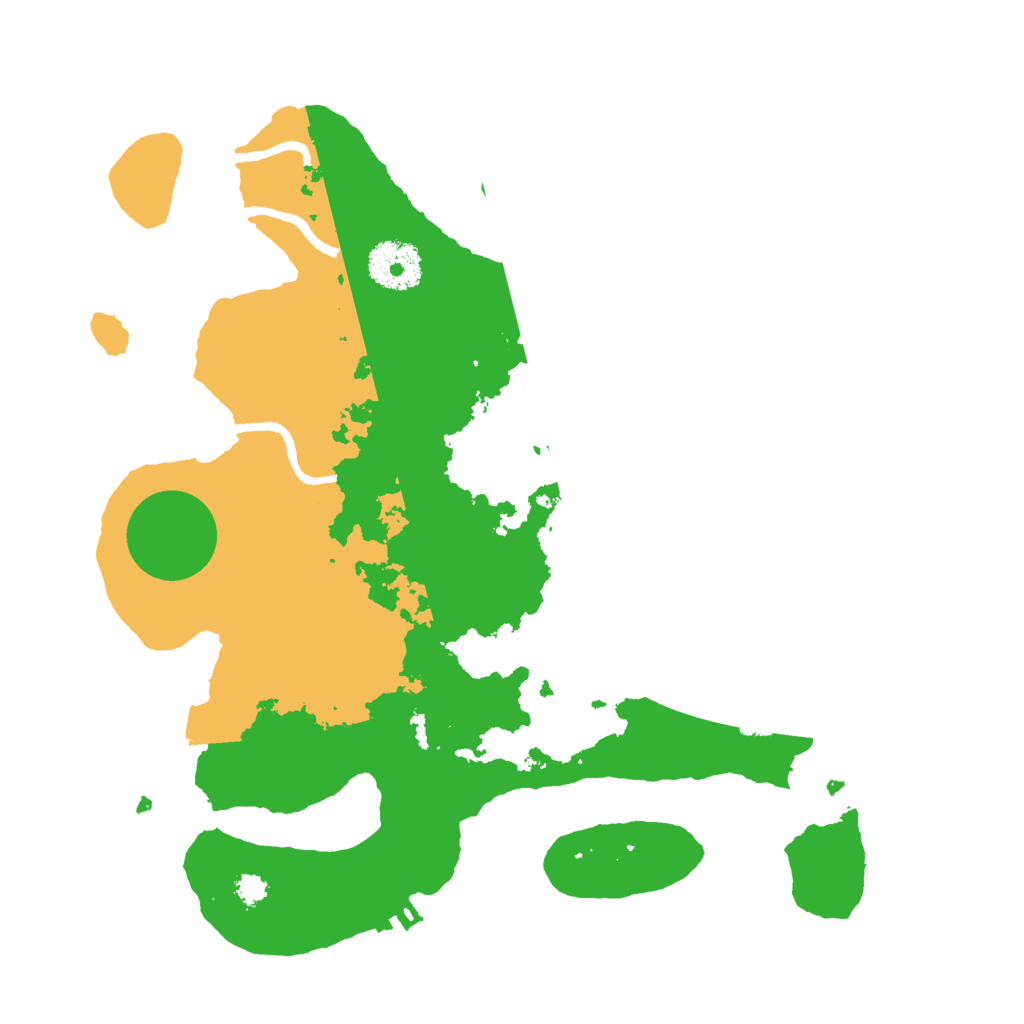 Biome Rust Map: Procedural Map, Size: 3000, Seed: 26210