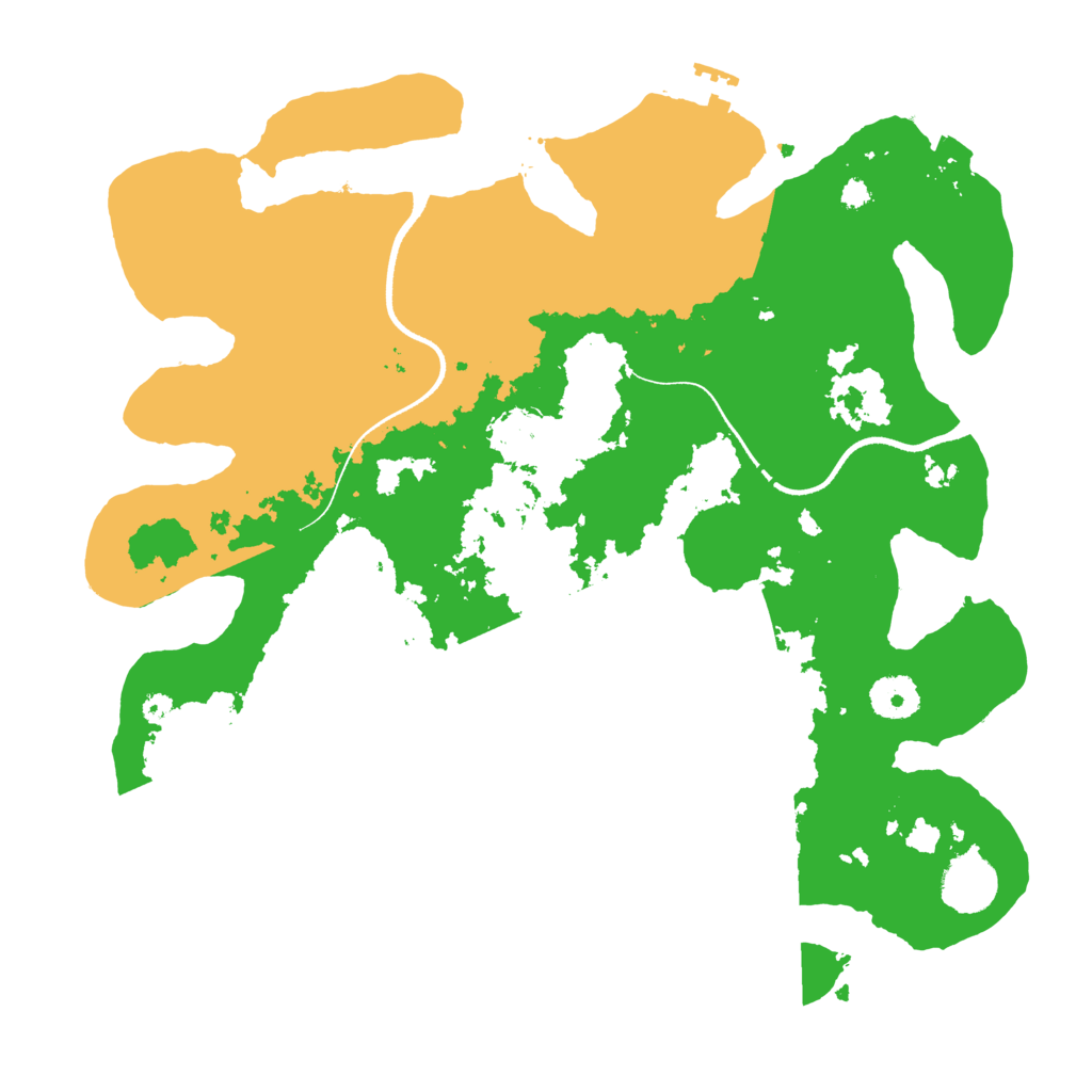 Biome Rust Map: Procedural Map, Size: 3500, Seed: 86562819