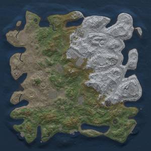Thumbnail Rust Map: Procedural Map, Size: 4500, Seed: 61211964, 19 Monuments