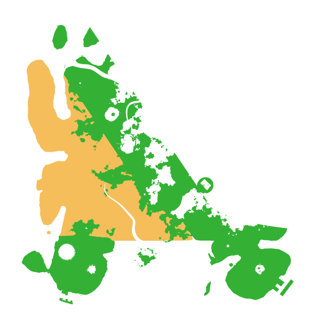 Biome Rust Map: Procedural Map, Size: 3500, Seed: 307405434