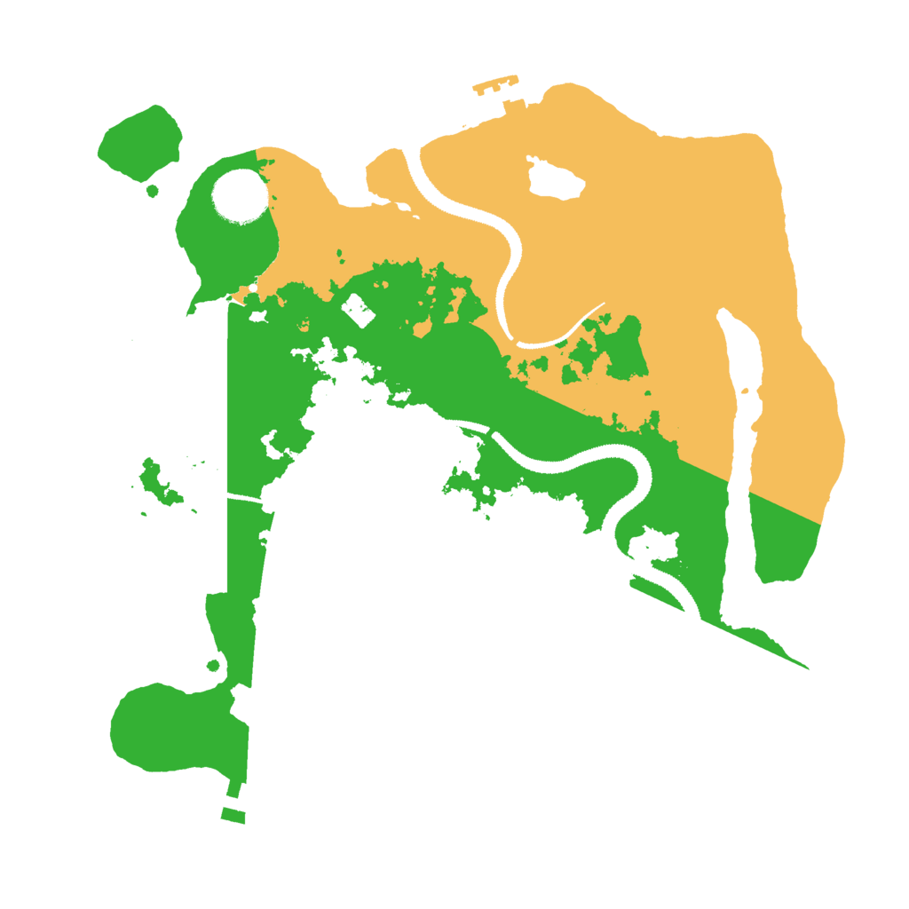 Biome Rust Map: Procedural Map, Size: 3000, Seed: 5230461