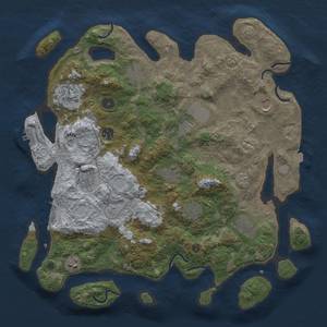 Thumbnail Rust Map: Procedural Map, Size: 4050, Seed: 406782810, 19 Monuments