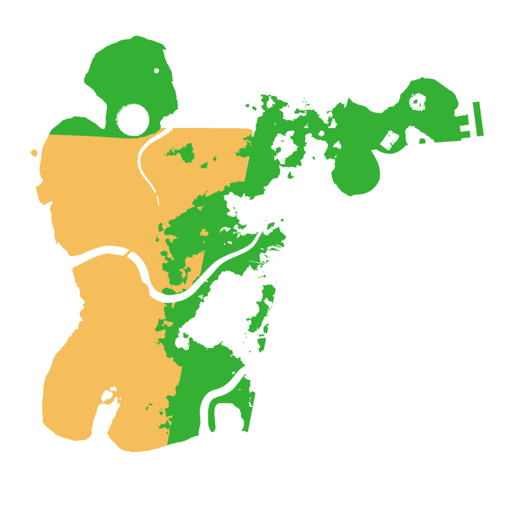 Biome Rust Map: Procedural Map, Size: 3000, Seed: 933816172