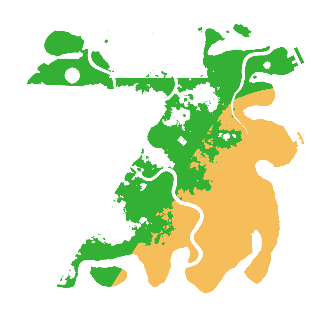 Biome Rust Map: Procedural Map, Size: 3700, Seed: 776852100