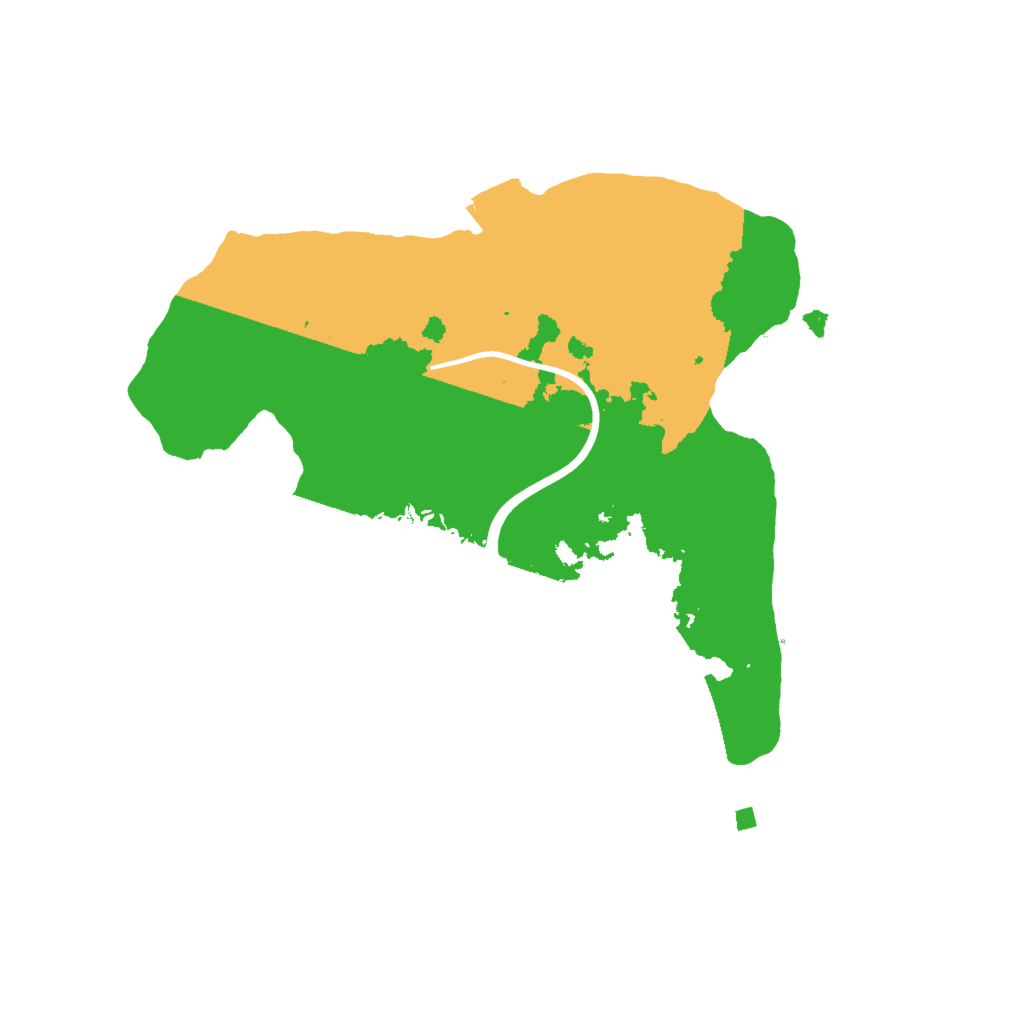 Biome Rust Map: Procedural Map, Size: 2000, Seed: 6423895