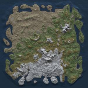 Thumbnail Rust Map: Procedural Map, Size: 5998, Seed: 849232191, 19 Monuments