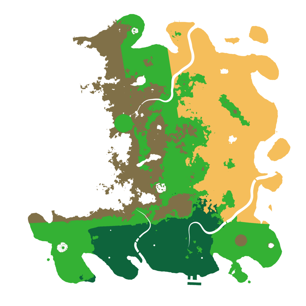 Biome Rust Map: Procedural Map, Size: 4500, Seed: 274578754