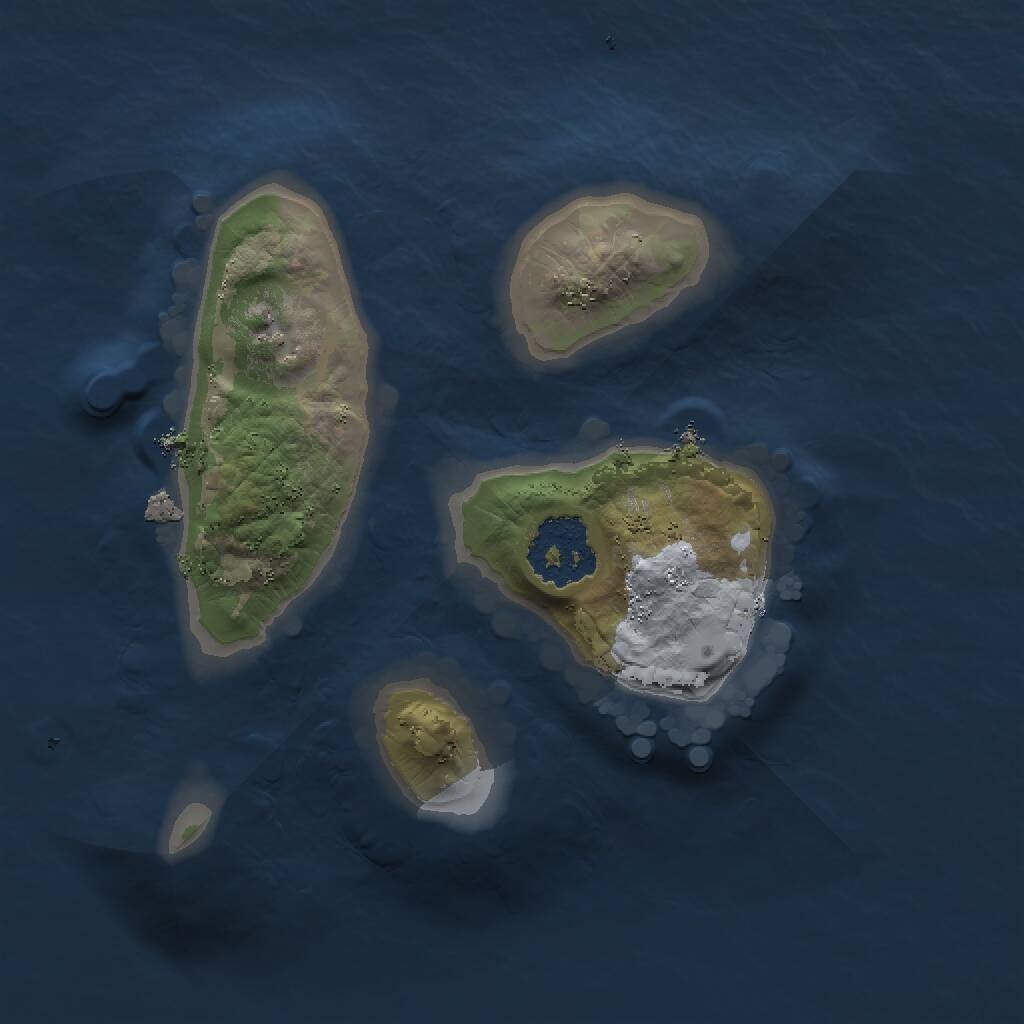 Rust Map: Procedural Map, Size: 1500, Seed: 2033196342, 1 Monuments